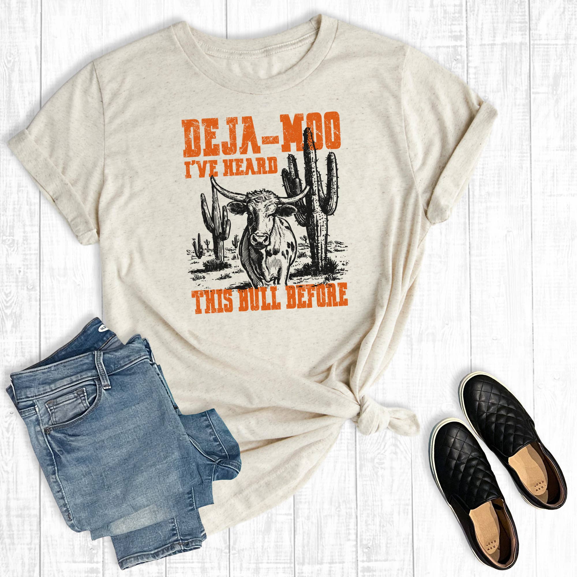 Funny Western I've Heard This Bull Before Graphic Tee