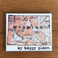 Wyoming Map Magnets and Key Chains