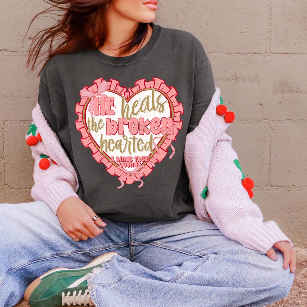 He Heals the Brokenhearted & Binds Their Wounds Tee