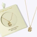14K Dipped Bubble Alphabet Letter Pendant Necklace