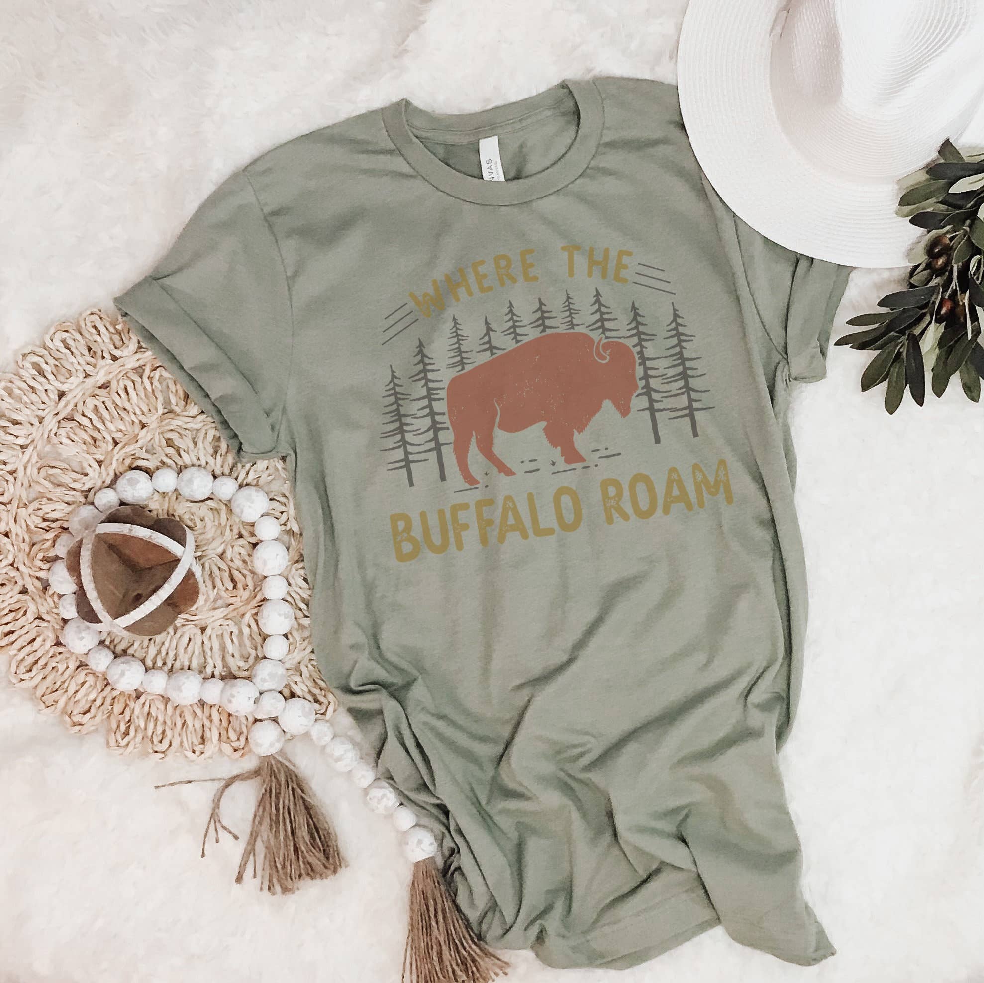 Where the Buffalo Roam L Nature Tee
