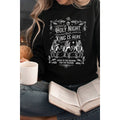 Holy Night  Vintage Christmas Graphic Sweatshirts