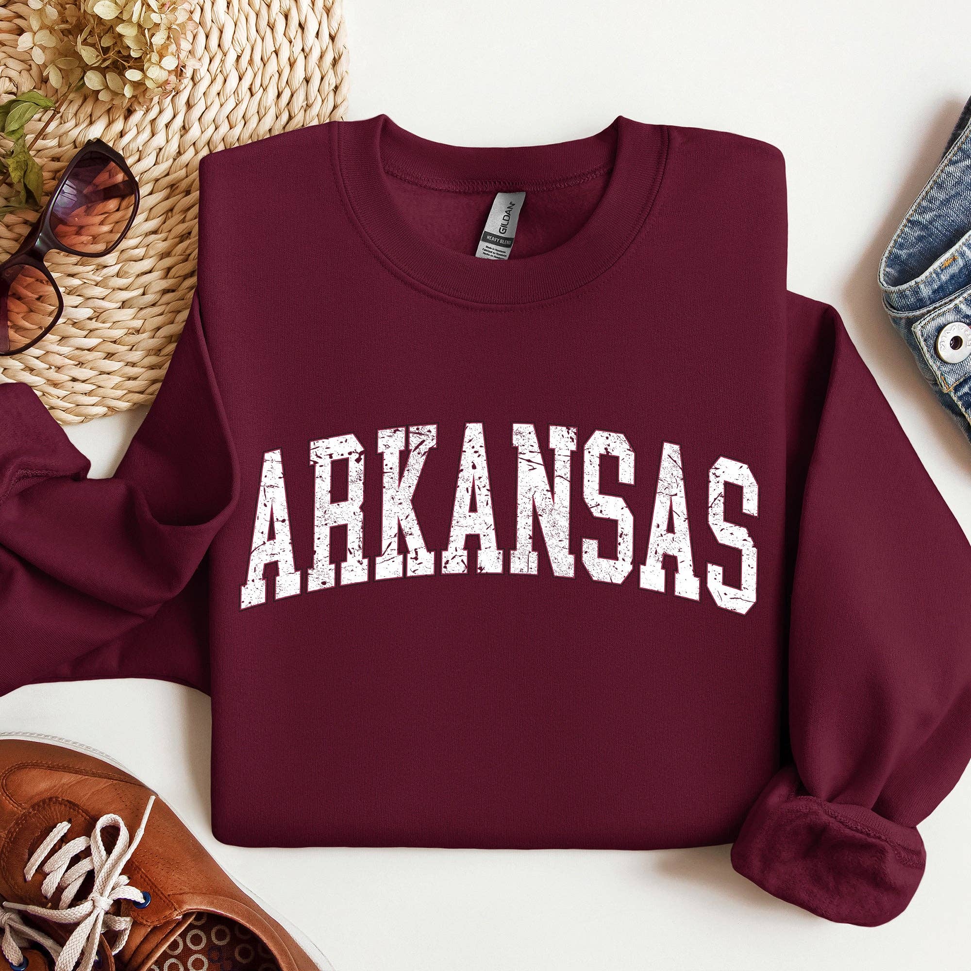 Arkansas, Football, Sports, Game Day Touchdown Sweatshirt