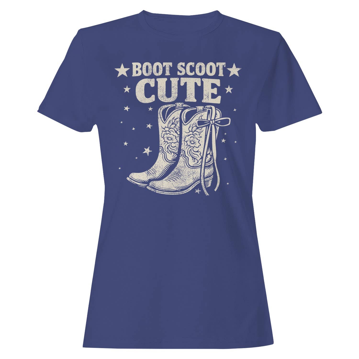 Western Boot Scoot Women's T-Shirt Purple
