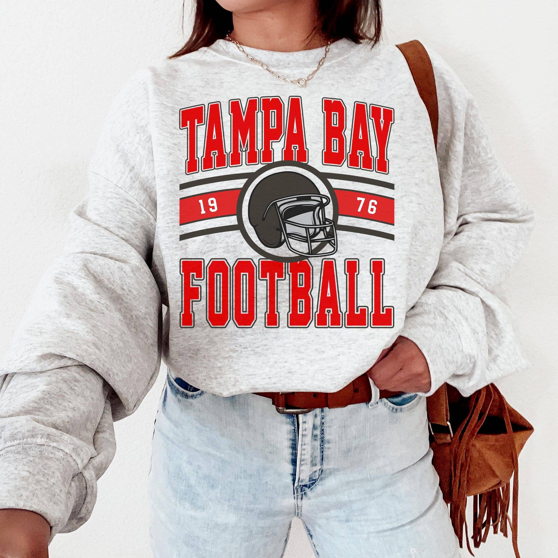 Retro Tampa Bay Buccaneers Football Fan Sweatshirt