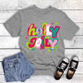 Christmas Holly Jolly with Snowflakes Graphic Tee