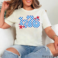 July 4th Graphic Tee | Checkered 1776  | Bella Canvas