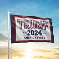 Trump 2024 America First Patch Flag - 2394