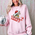 Sleighing It, Cute Kitty, Cat, Christmas, Xmas Sweatshirt