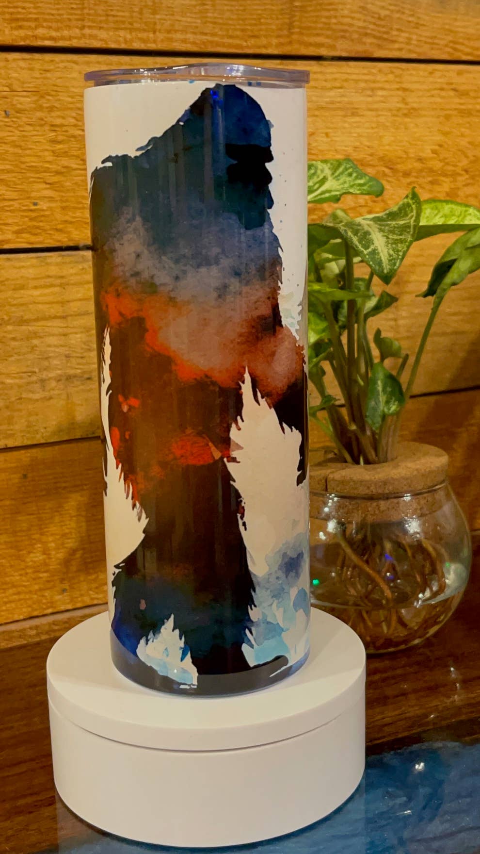 Bigfoot Water Color Tumbler 20 oz Stainless Steel W/Straw