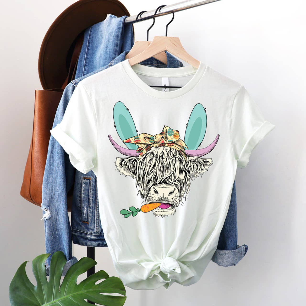 Easter Shaggy Cow Tee