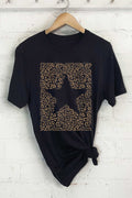 Star Leopard Graphic Tshirts