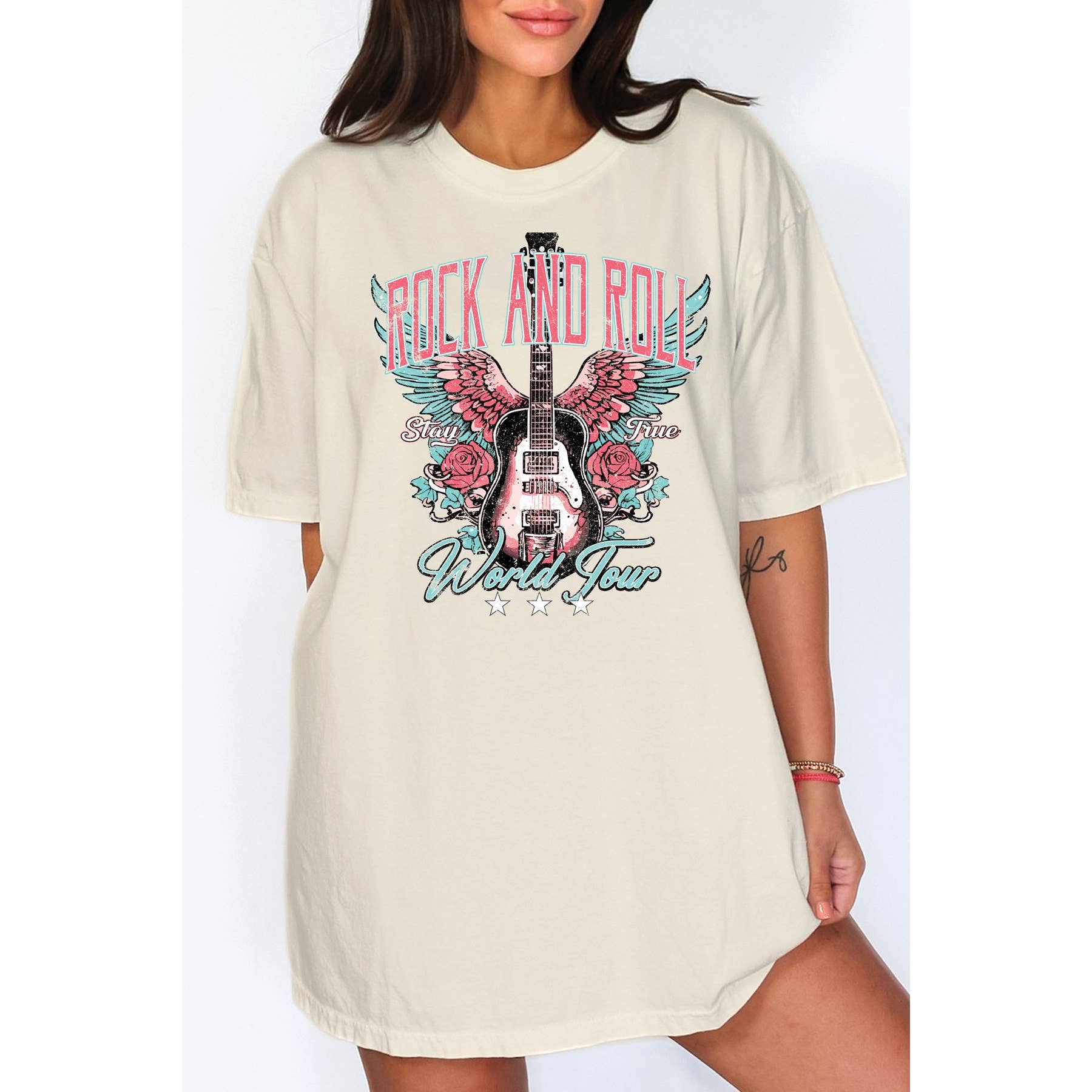 Unisex  Oversized - Rock and Roll