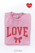 Love Bow Plus Mineral Graphic Top