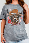 Love Moo Cow Valentine Mineral Graphic Tshirts