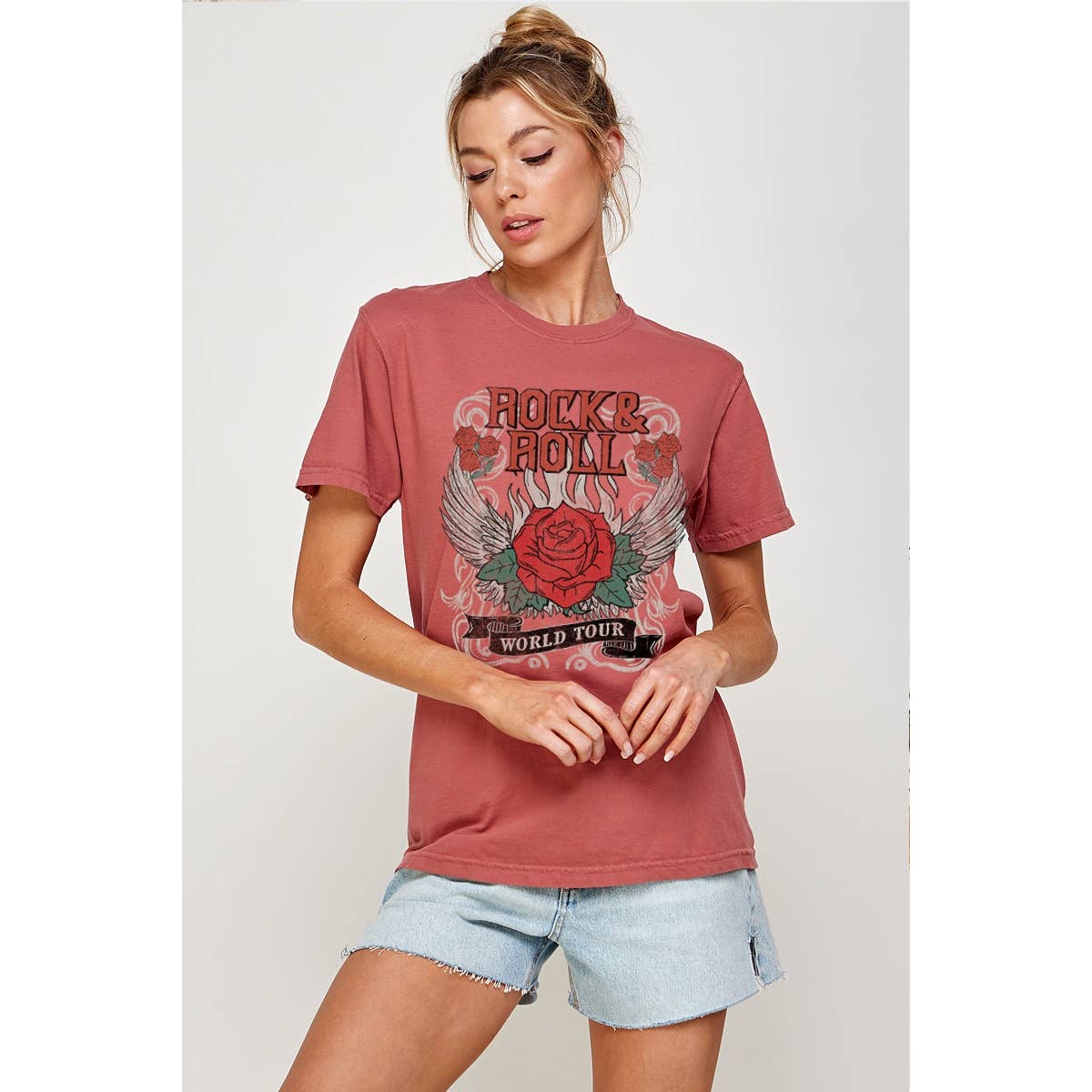 Rock and Roll Vintage  Graphic  Tee