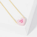 Gold Dipped Heart Candy Necklace