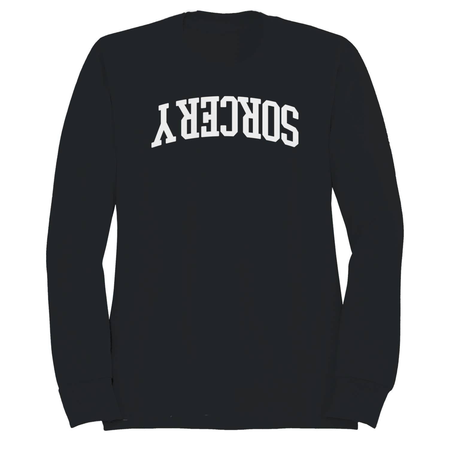 Sorcery Arched Bold White Text Women's Sweatshirt
