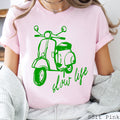 Slow Life Coastal Women’S Graphic Tee Bella Canvas