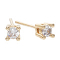 Xxs Cz Gold Dipped Daily Post Earrings