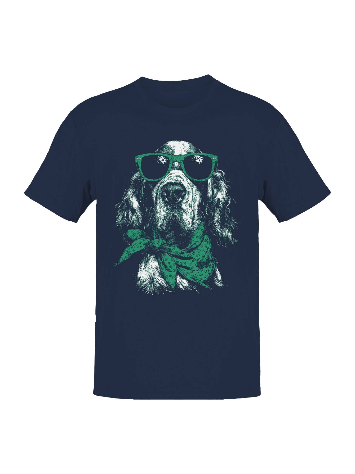 St. Patrick's Day Cool Dog in Shades Men's Tee