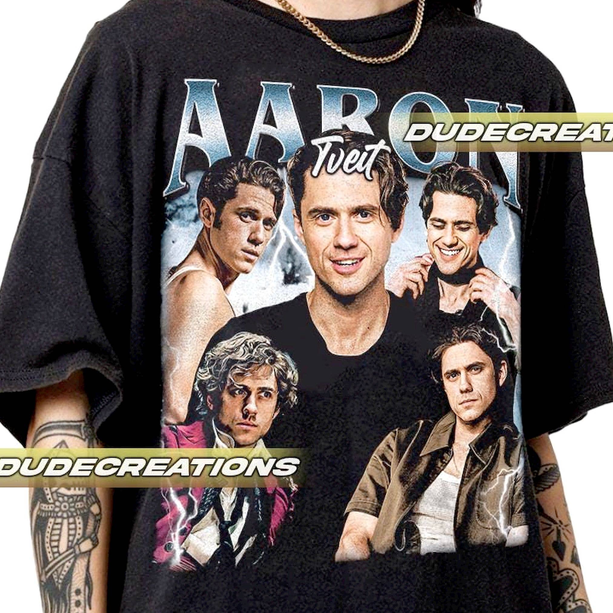 Limited Aaron Tveit Vintage T-Shirt, Unisex Gift Tee For Fan