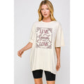 Live Laugh Love Graphic Oversized Tee