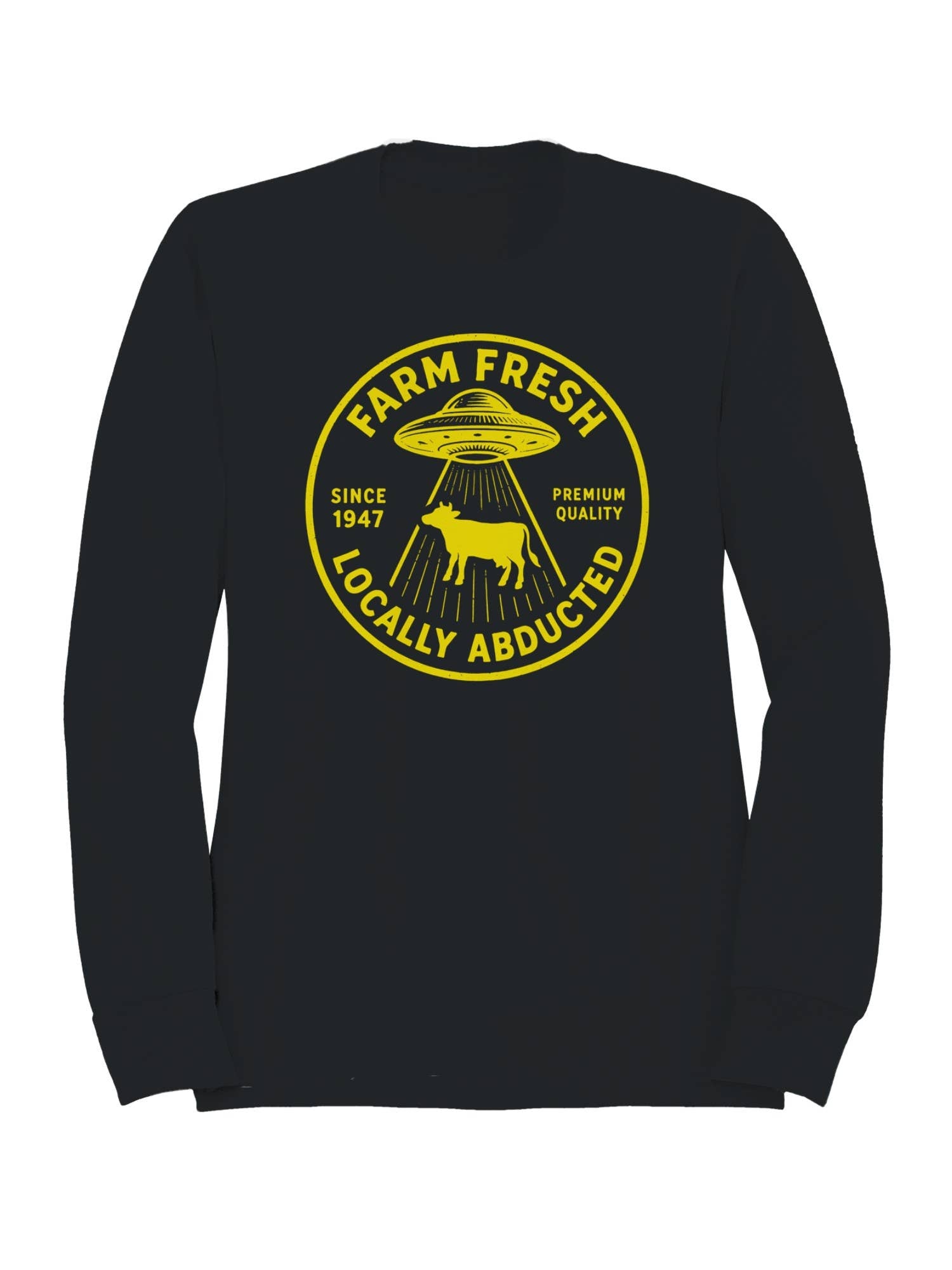 Locally Abducted Farm Fresh Design Men's Sweatshirt
