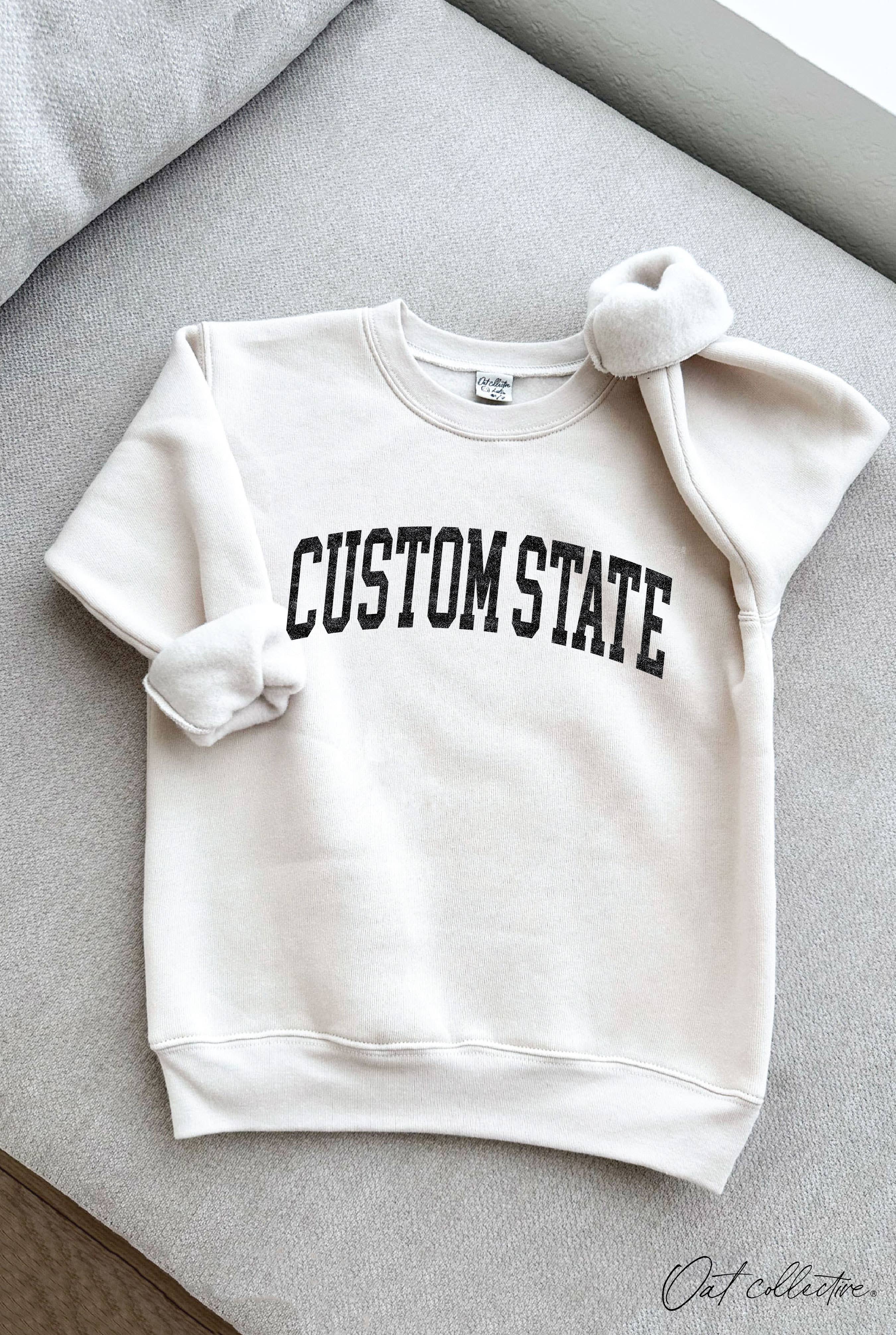 Custom State Youth Graphic Sweatshirt