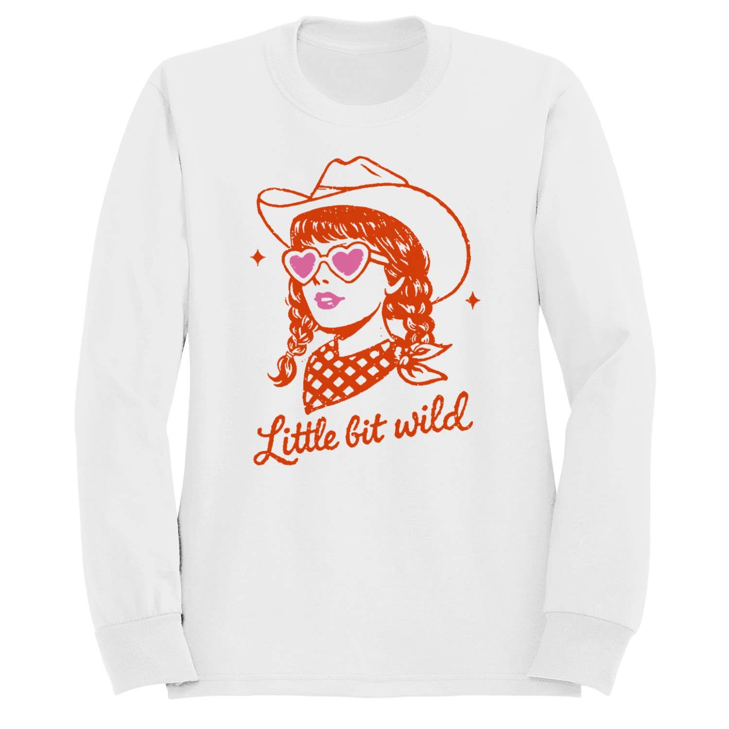 Wild Retro Cowgirl Women's Sweatshirt White