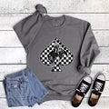 Western Cowboy Check Spade Sweatshirt