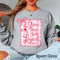 You Are So Loved Valentine’S Day Long Sleeve Shirt | Gildan