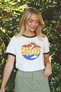 Camp Life Ringer Graphic Top