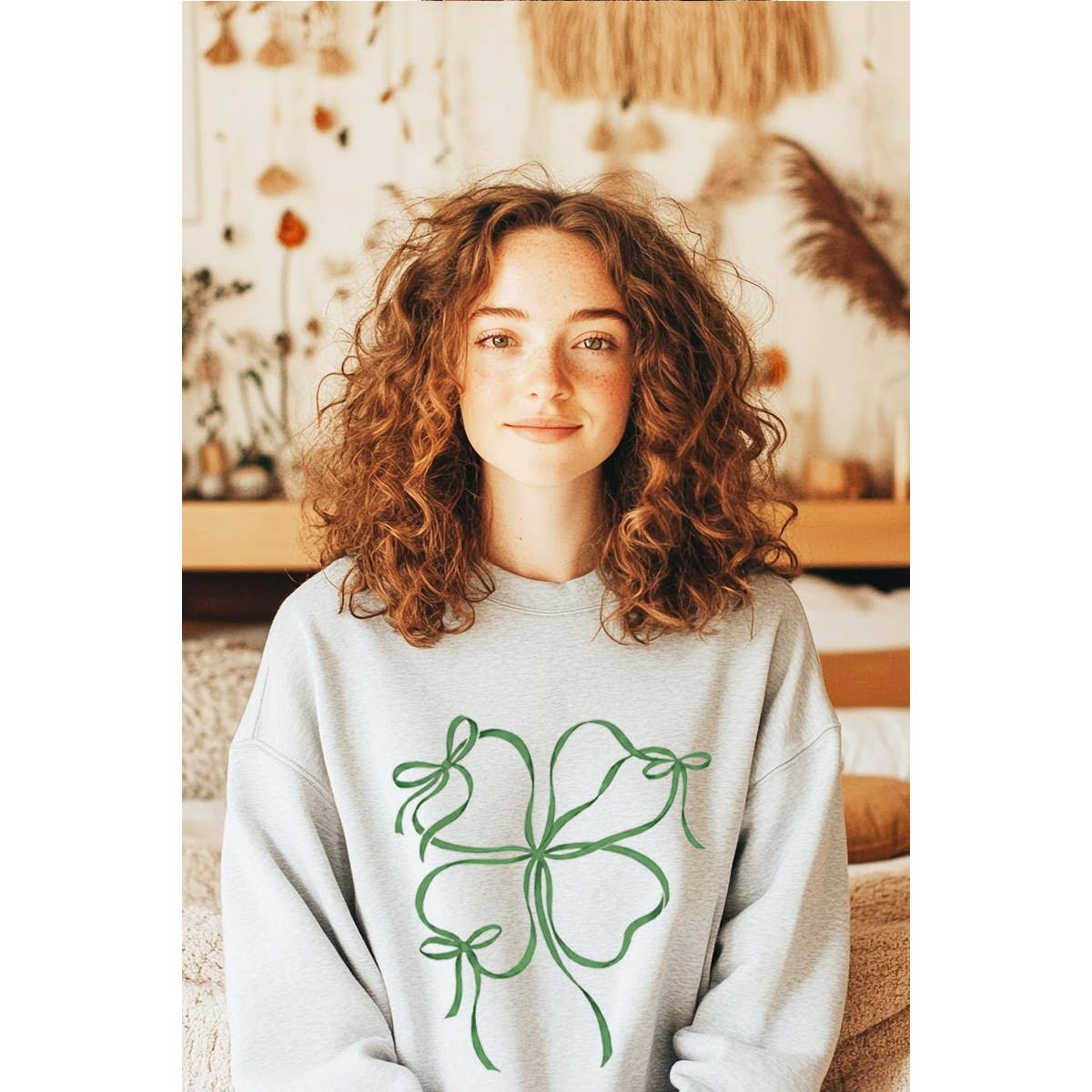 Clover St Patrics Graphic Sweatshirts Plus