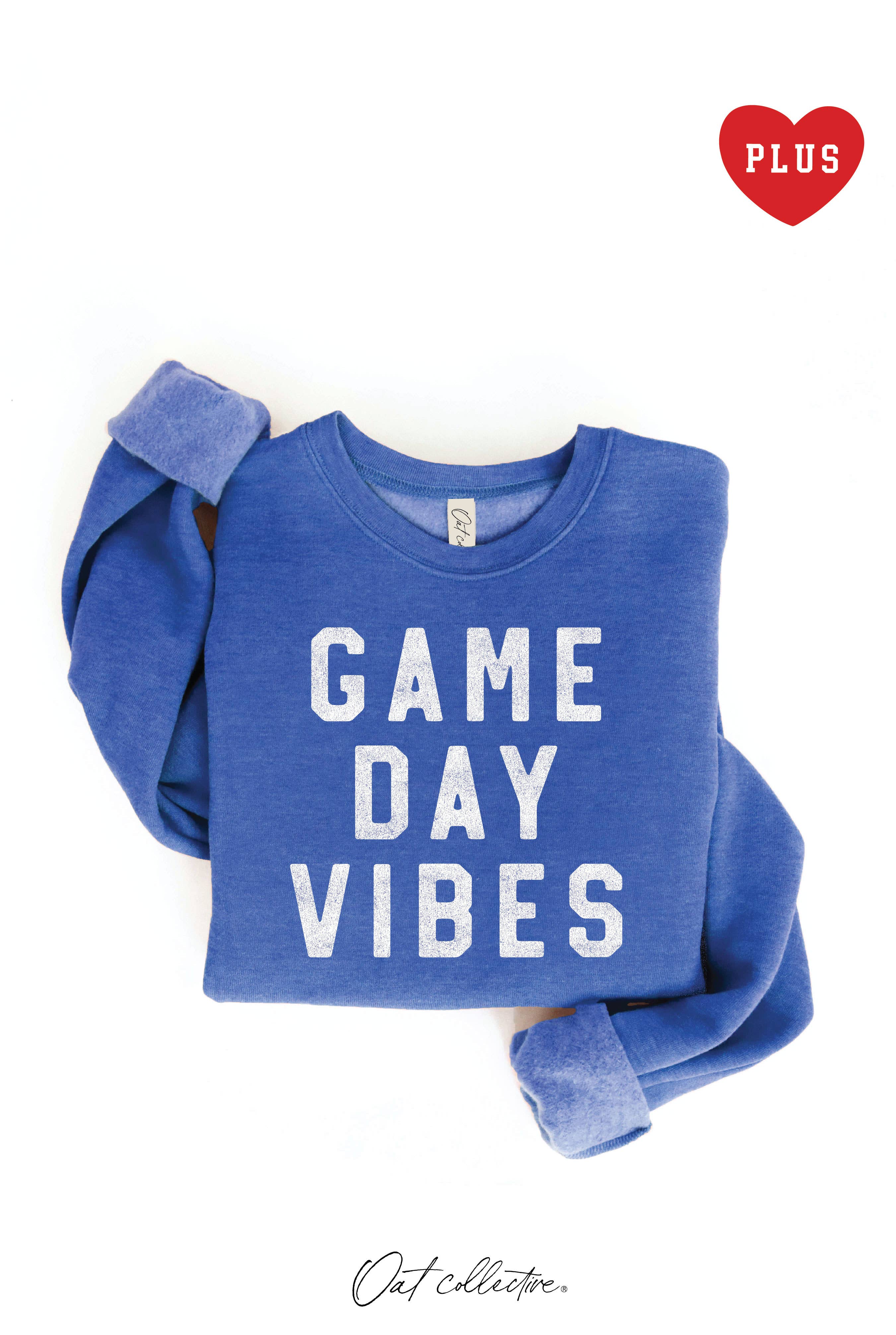 Game Day Vibes Plus Graphic Sweatshirt