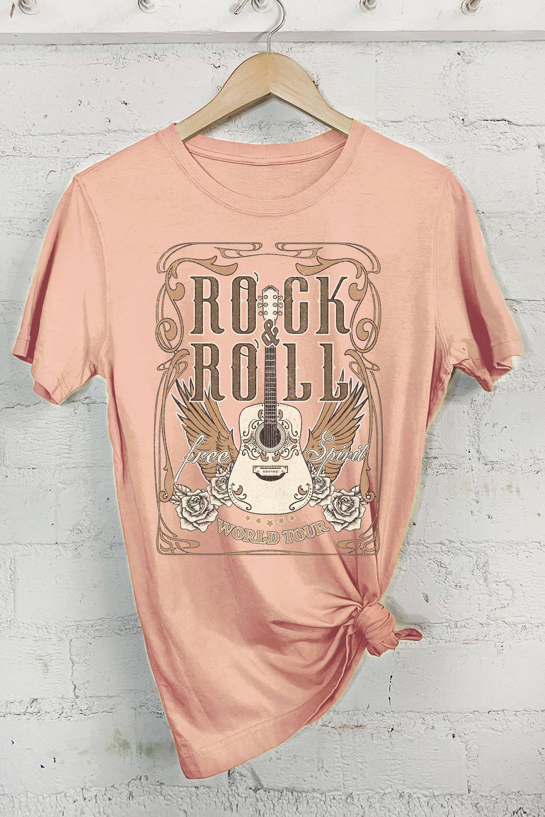 Rock and Roll Rose Graphic Tshirts