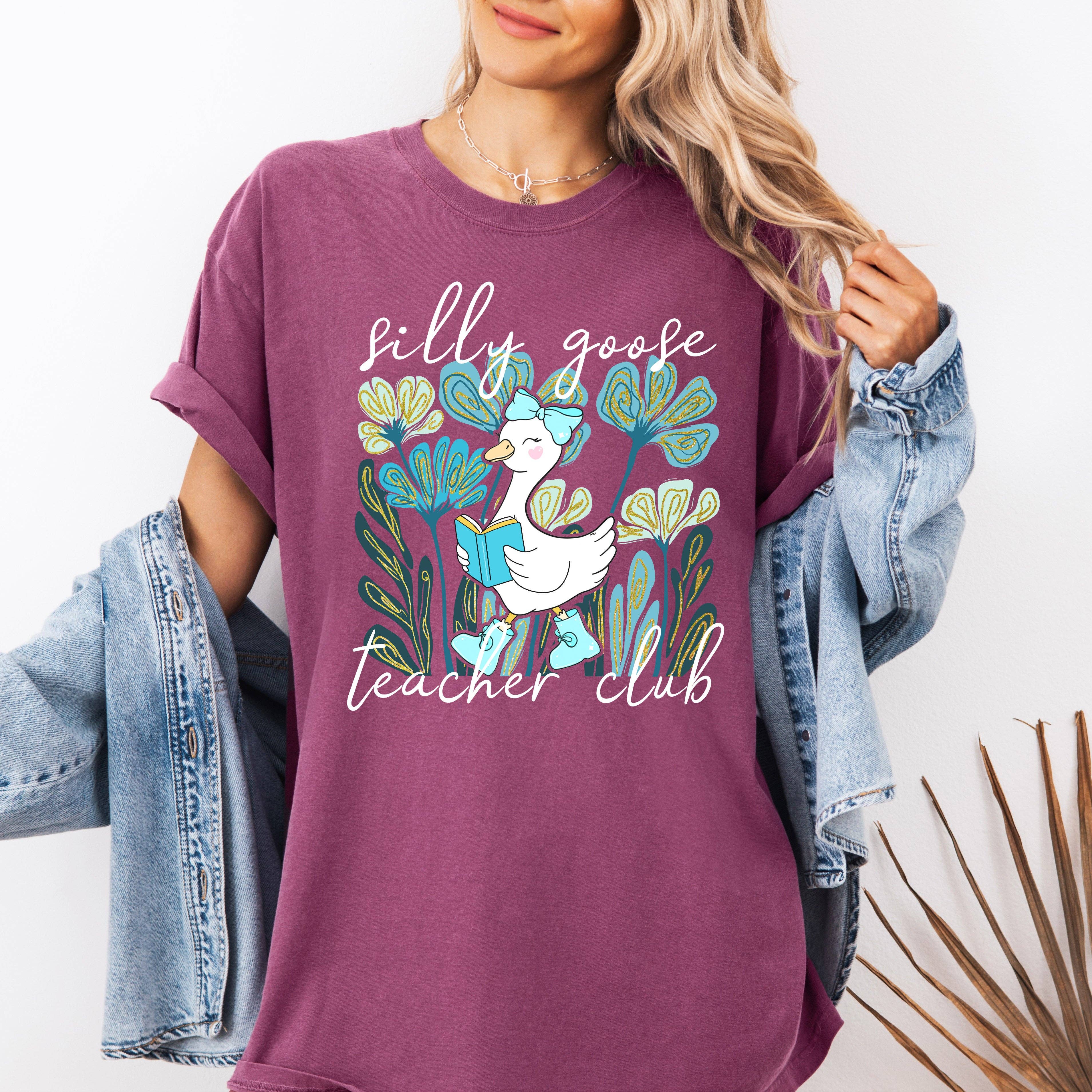 Silly Goose Teacher Club, Back To School Cute T-Shirt