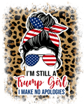 Trump Girl No Apologies Decal - 2272