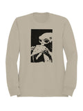Cryptid Holding Frog Illustration Women's Sweatshirt