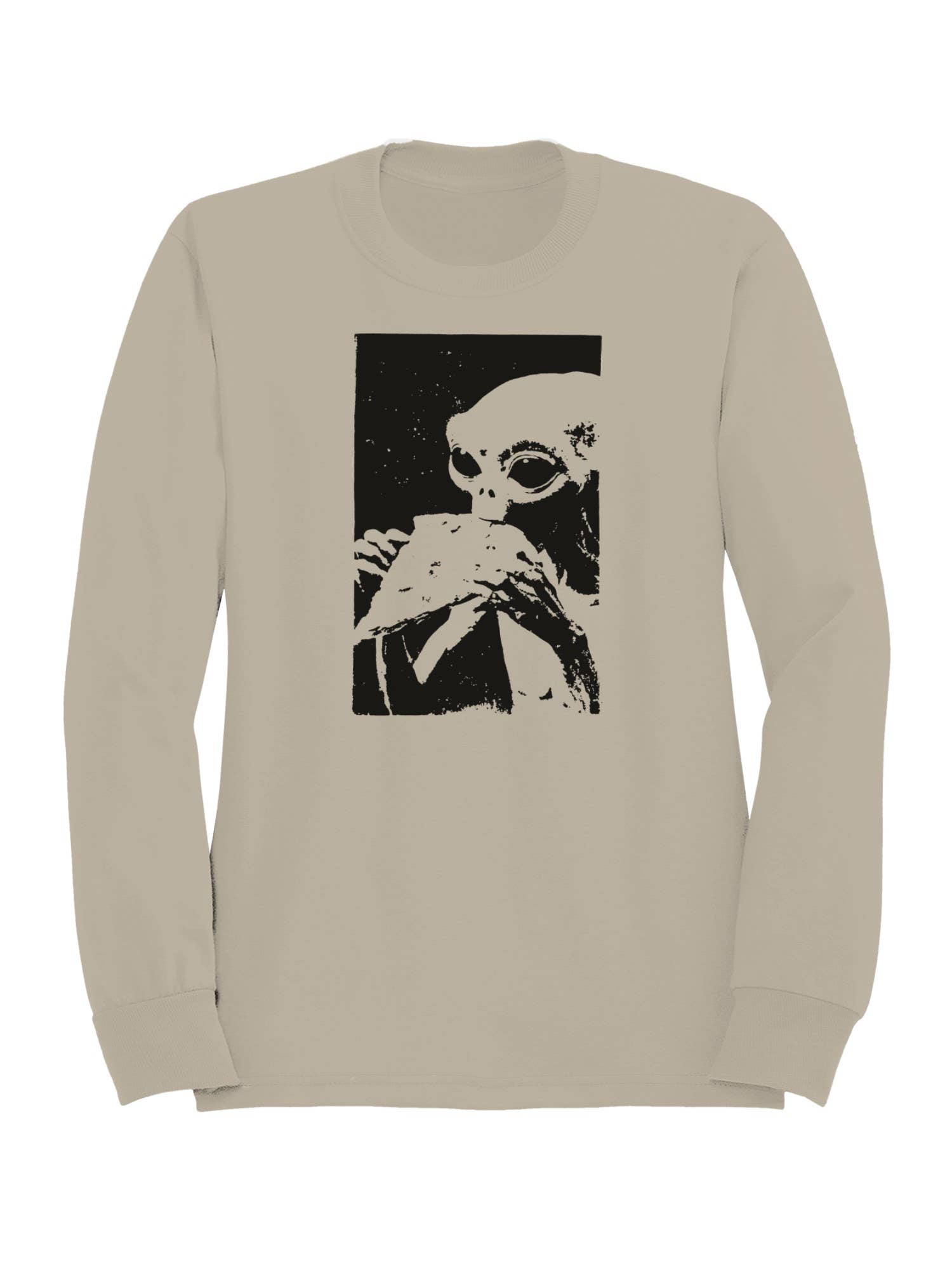 Cryptid Holding Frog Illustration Women's Sweatshirt