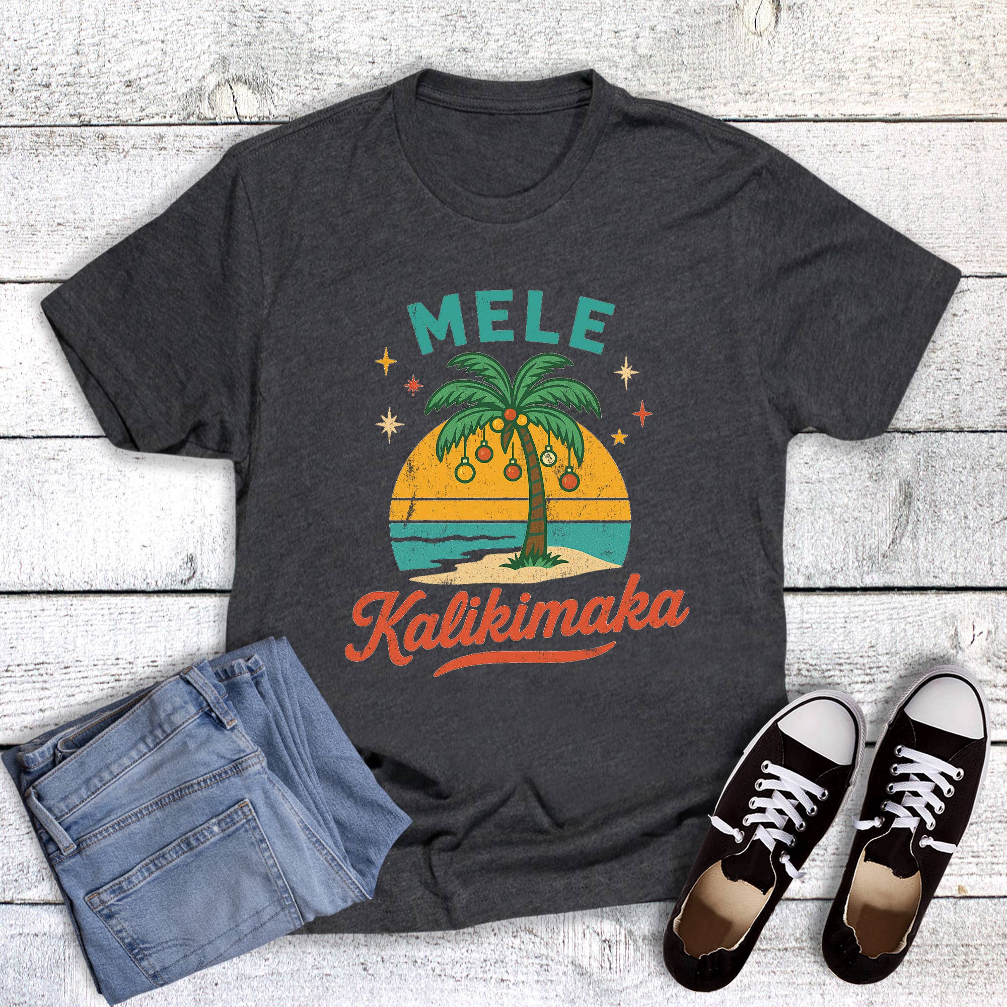 Christmas Mele Kalikimaka Graphic Tee