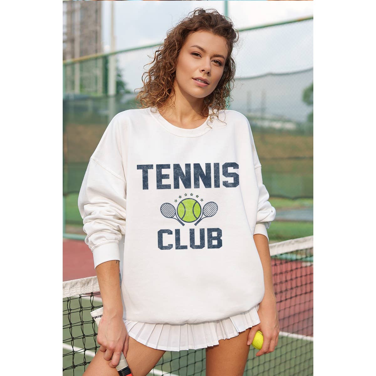 Tennis Club  Vintage Graphic Sweatshirts