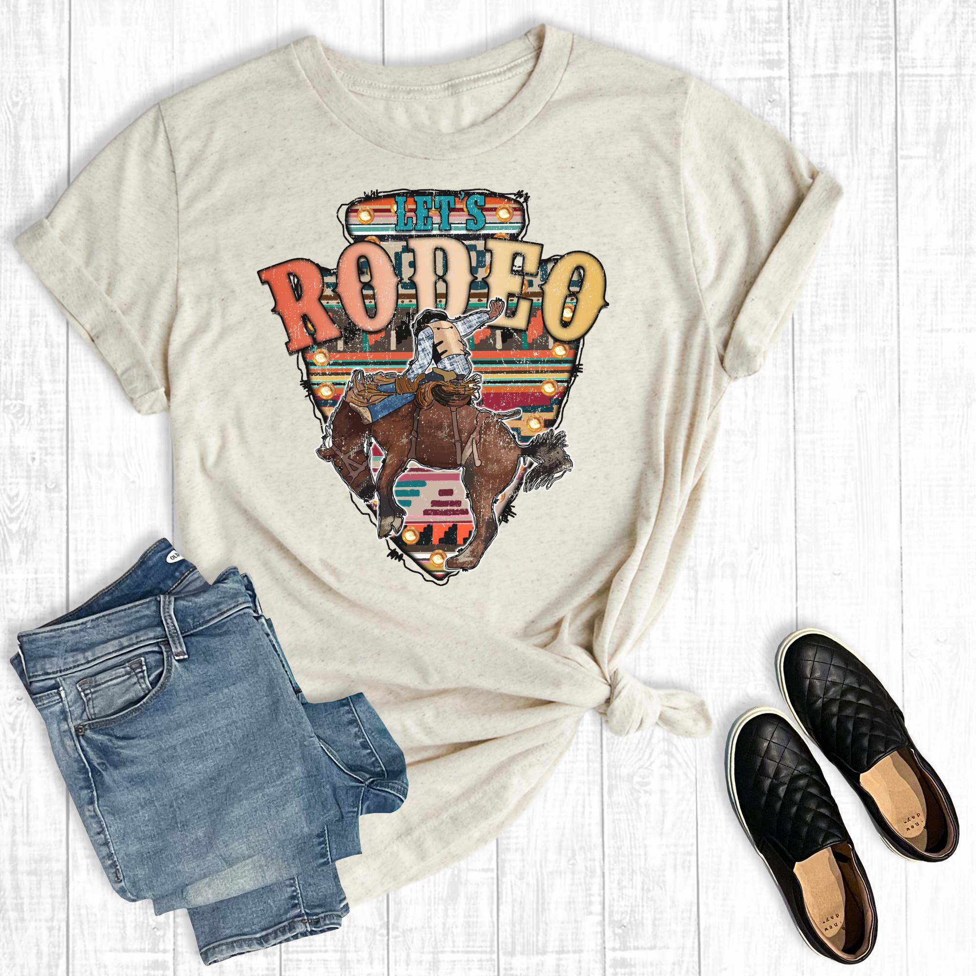 Western Let's Rodeo Graphic Tee