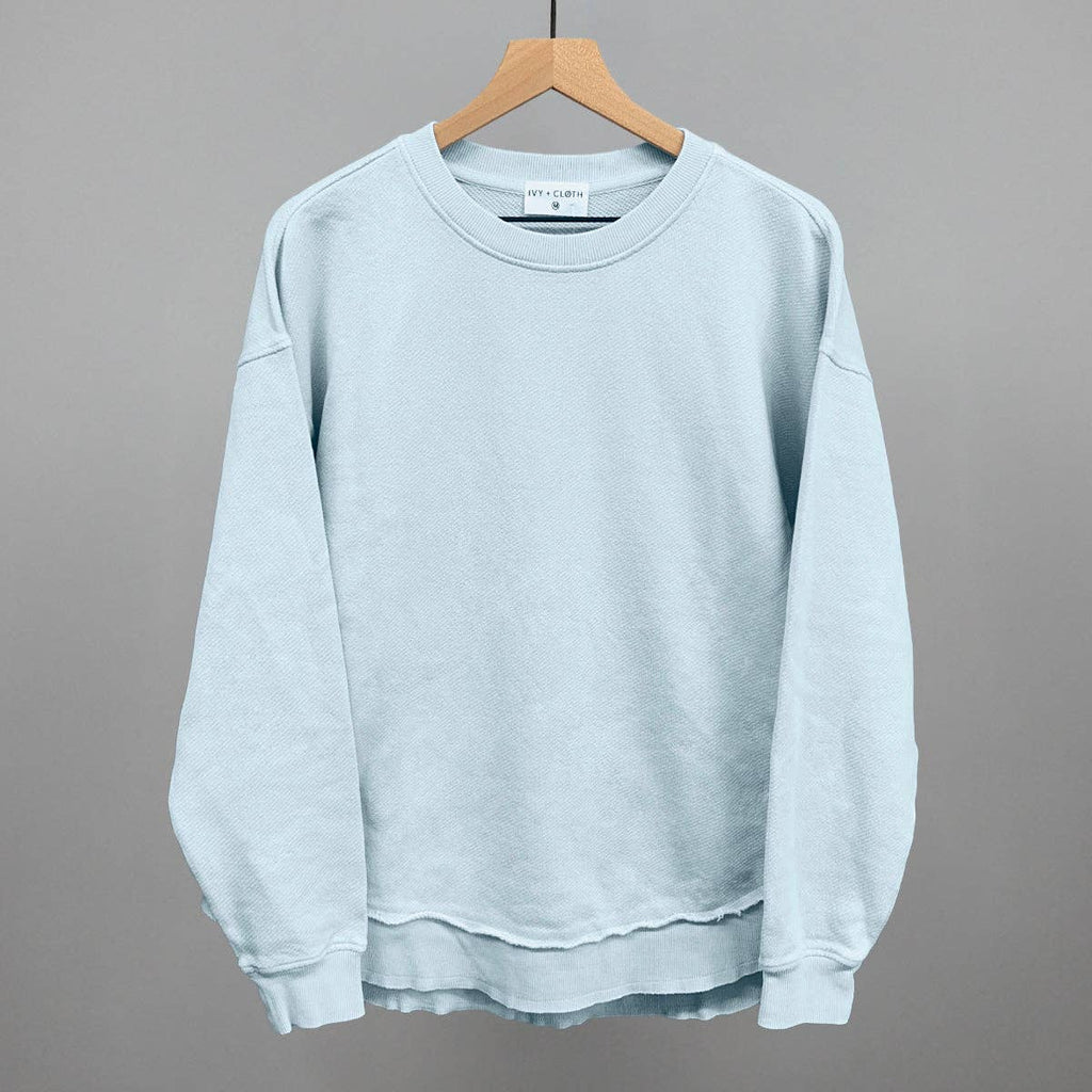 Oversized Terry Poncho Blank