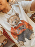 Jesus Loves Me Teddy Bear Religious Graphic Tee
