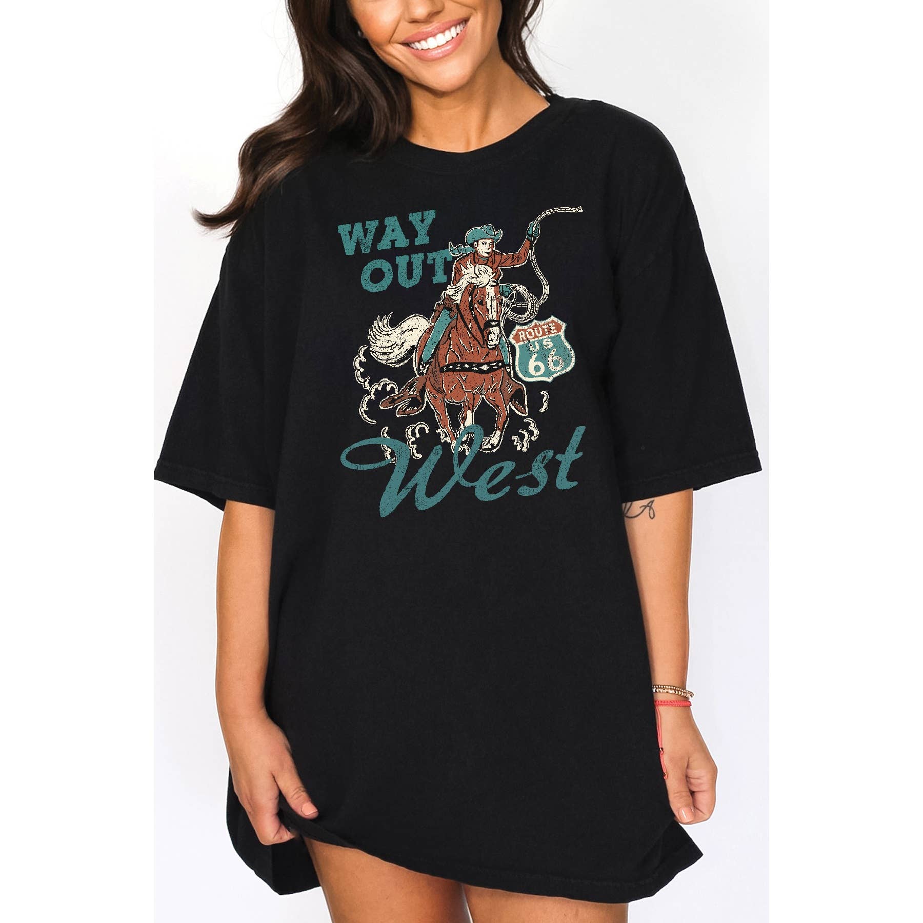 Route 66 - Oversized Unisex T Shirt