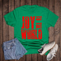 Christmas Block Joy To the World Graphic Tee