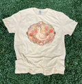 Vintage Goose Patchwork with Flowers On Cream Tee