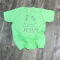 Find Rest in Jesus On Mint Green Tee
