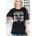 Cowboy Boots -Unisex Oversized Mineral Wash